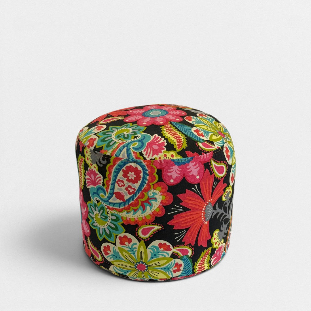 Midnight Garden Outdoor Pouf - Medium