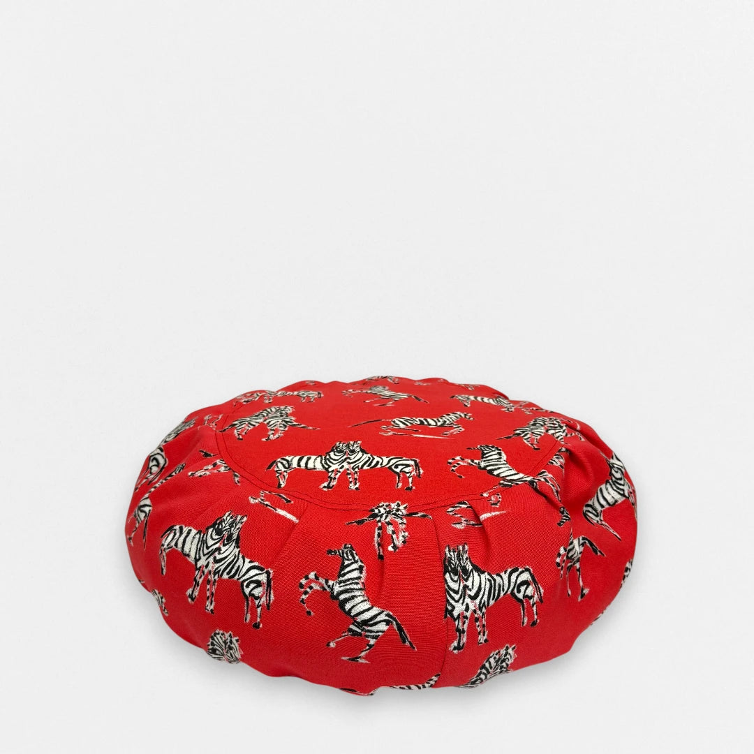 Zafu Meditation Cushion -  Zebra Parade