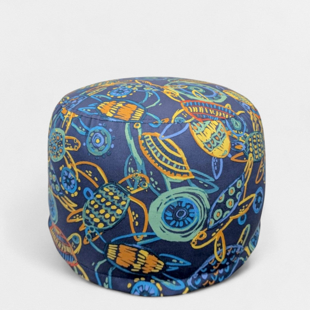 Sea Turtles Outdoor Ottoman - Medium